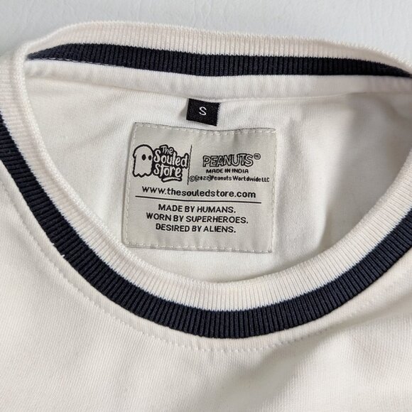 Snoopy Lightweight Men's Sweatshirt Size Small White - Picture 3 of 8